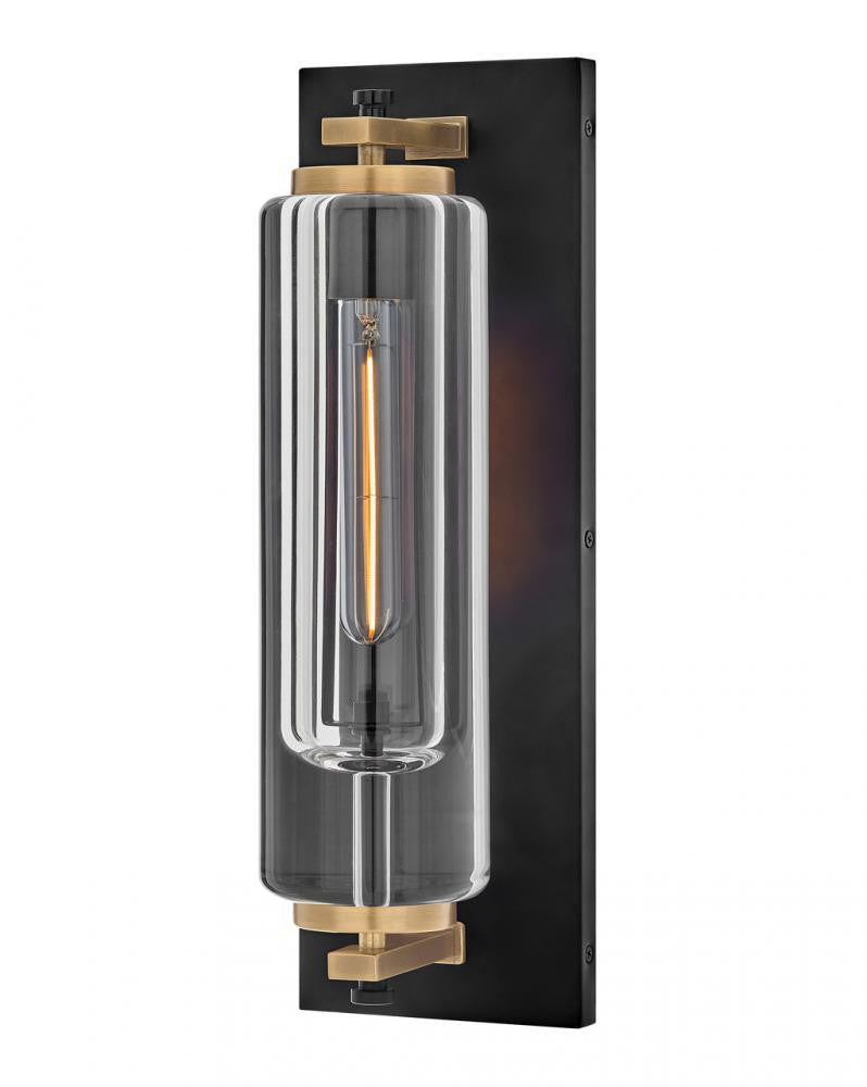 Hinkley Lourde Medium Wall Mount Lantern Black