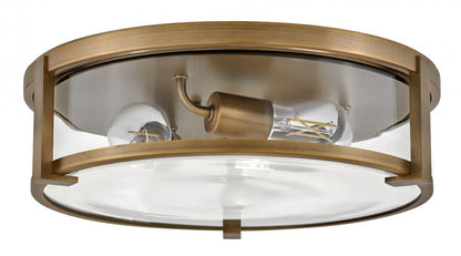 Hinkley Lowell Medium Flush Mount Brushed Bronze
