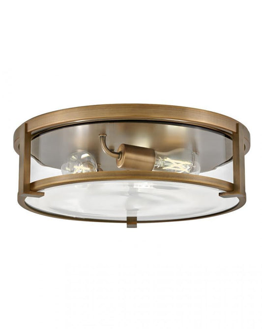 Hinkley Lowell Medium Flush Mount Brushed Bronze