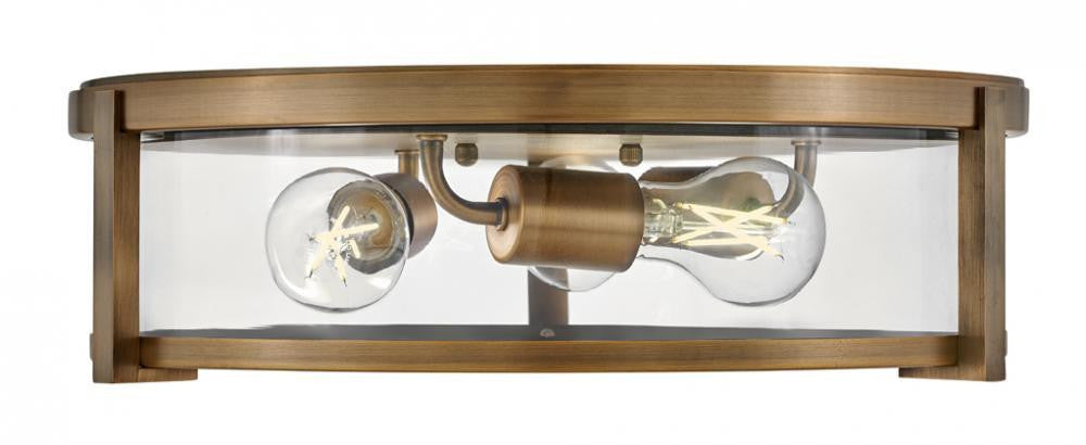Hinkley Lowell Medium Flush Mount Brushed Bronze