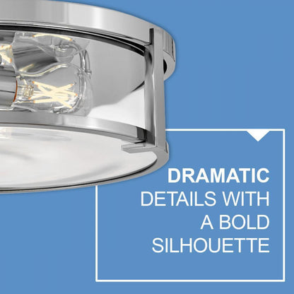 Hinkley Lowell Medium Flush Mount Chrome