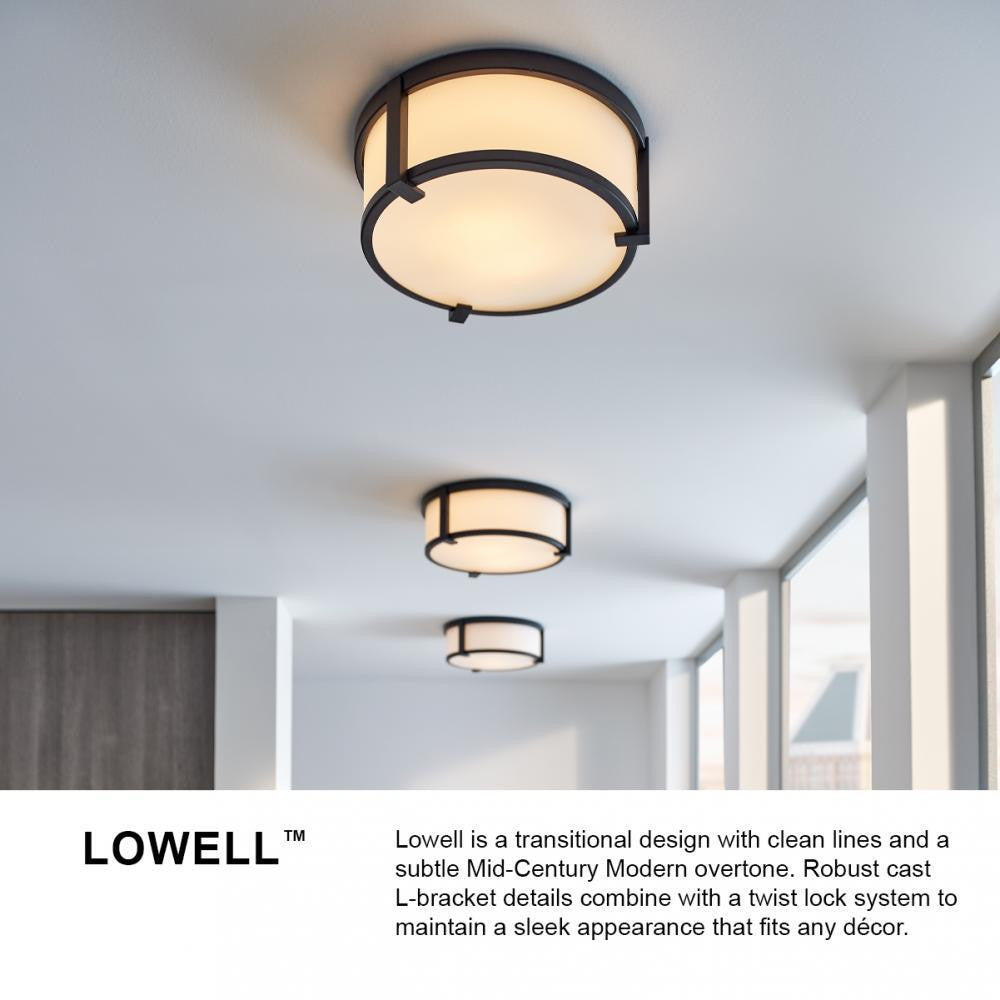 Hinkley Lowell Medium Flush Mount Chrome Clear Glass