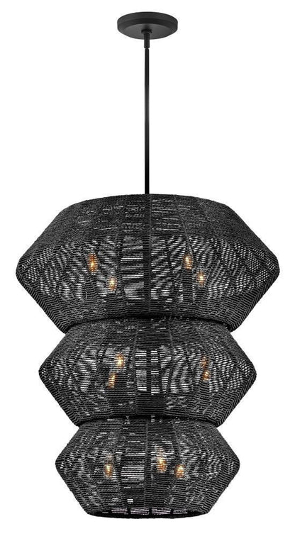 Hinkley Luca Double Extra Large Multi Tier Chandelier Black