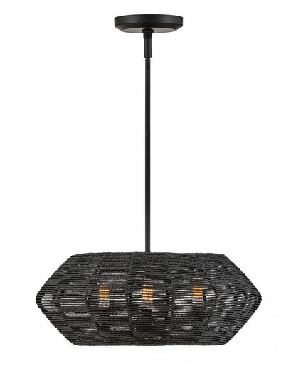 Hinkley Luca Drum Shade Chandelier Steel, Polished Chrome