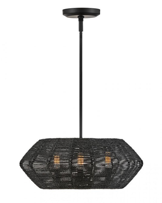 Hinkley Luca Drum Shade Chandelier Steel, Polished Chrome
