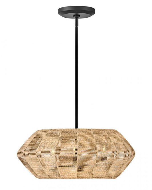 Hinkley Luca Drum Shade Chandelier Steel, Black