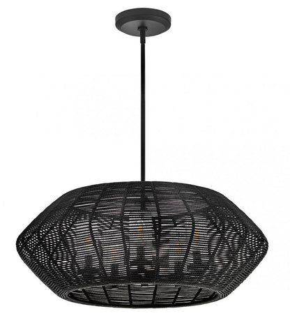 Hinkley Luca Medium Single Tier Chandelier Black