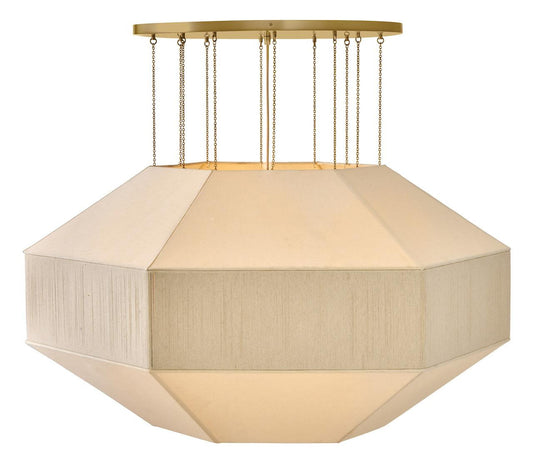 Hinkley Lyla Large Convertible Chandelier Lacquered Brass
