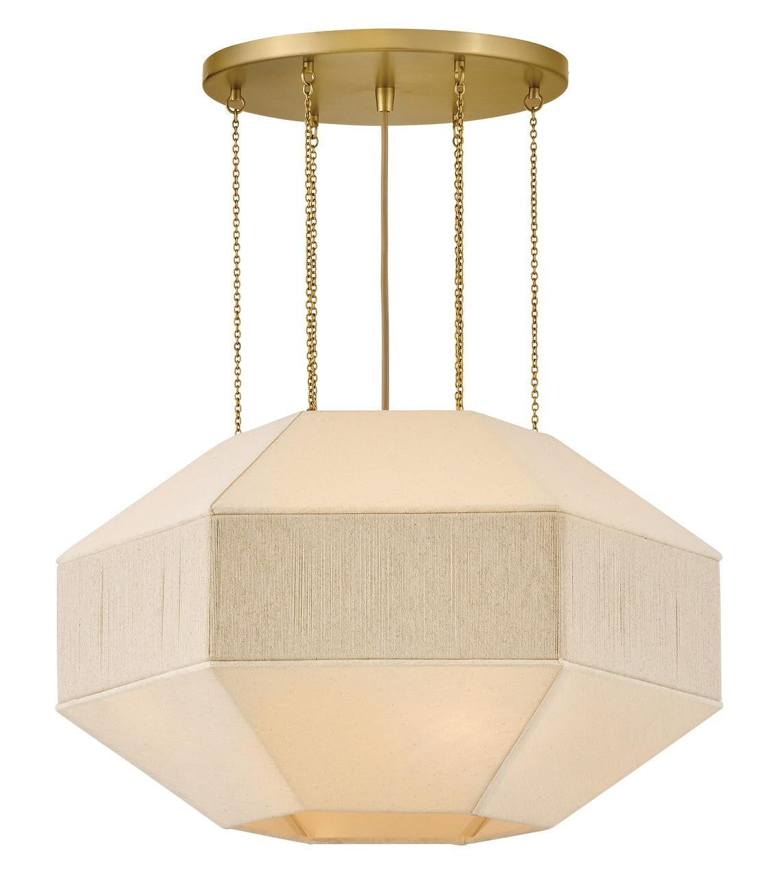 Hinkley Lyla Medium Convertible Chandelier Lacquered Brass