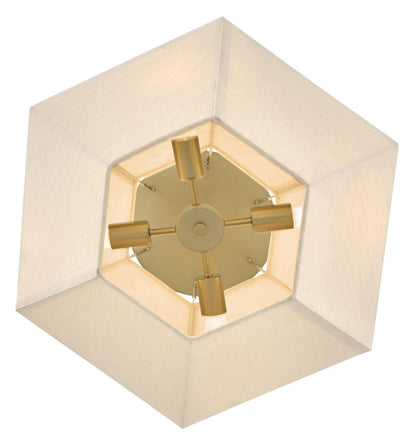 Hinkley Lyla Medium Convertible Chandelier Lacquered Brass 24.25"W x 14.5"H x 24.25"L