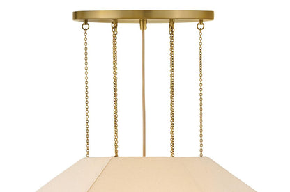 Hinkley Lyla Medium Convertible Chandelier Lacquered Brass 24.25"W x 14.5"H x 24.25"L