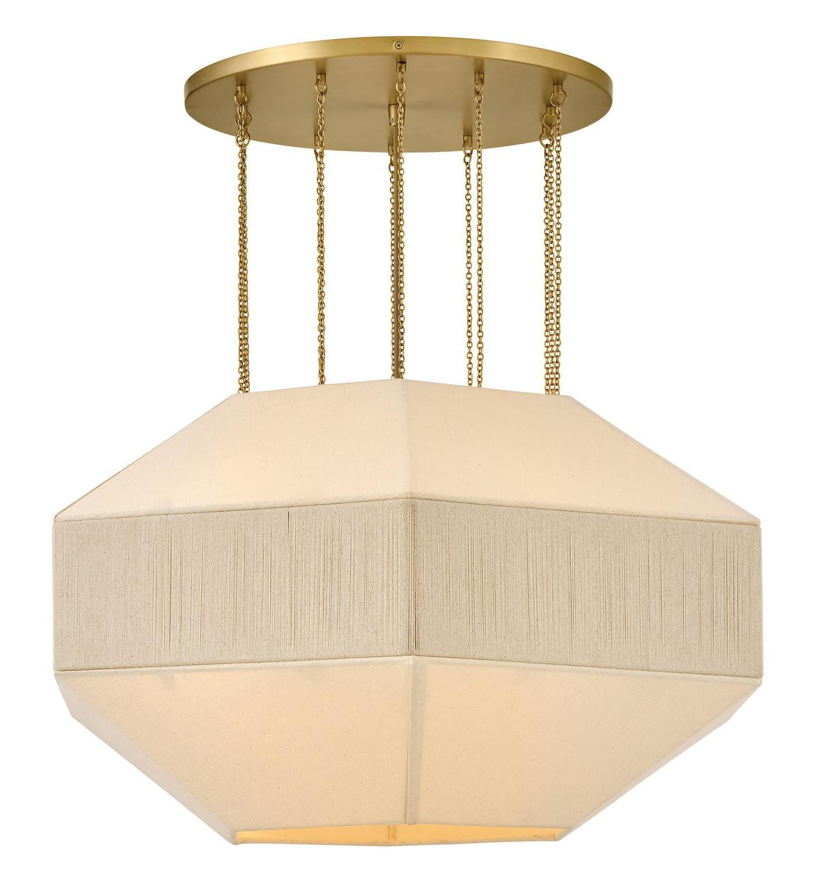 Hinkley Lyla Medium Convertible Chandelier Lacquered Brass