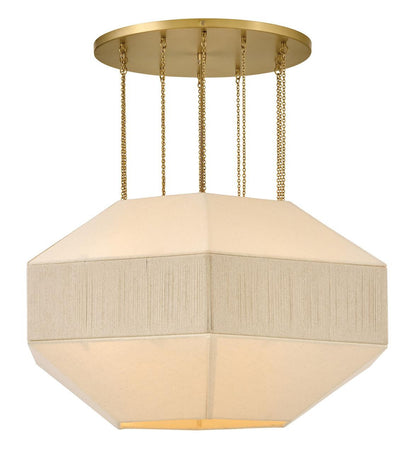 Hinkley Lyla Medium Convertible Chandelier Lacquered Brass