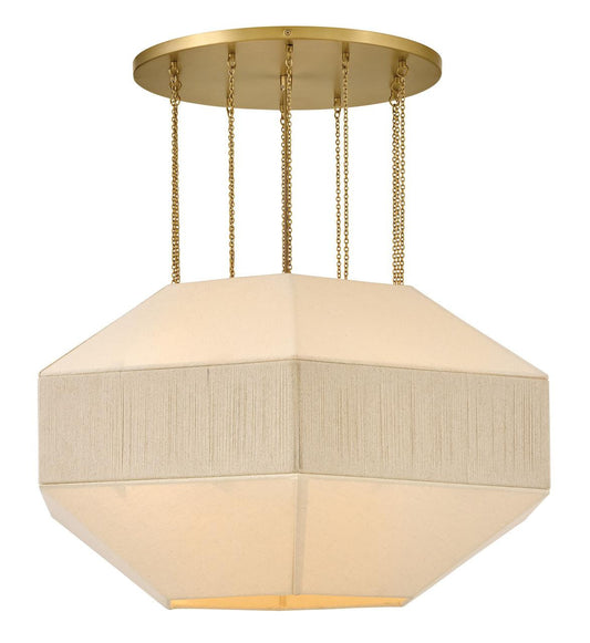 Hinkley Lyla Medium Convertible Chandelier Lacquered Brass
