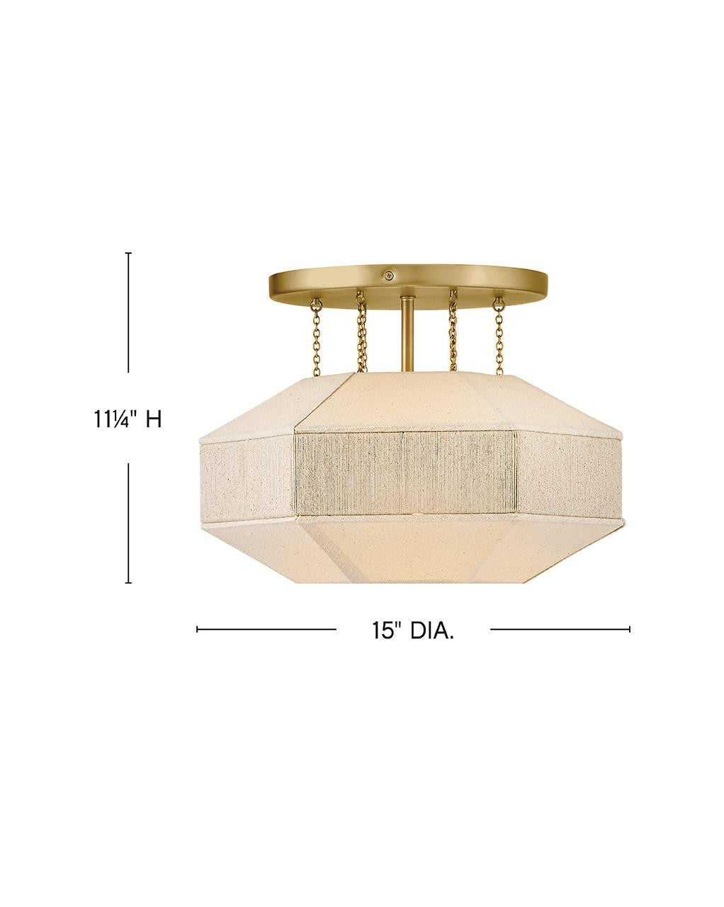 Hinkley Lyla Medium Semi-Flush Mount