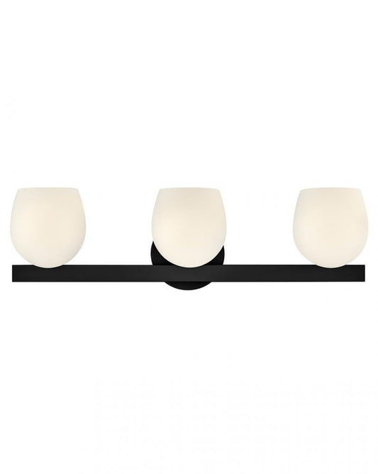 Hinkley Mae Medium Three Light Vanity Black
