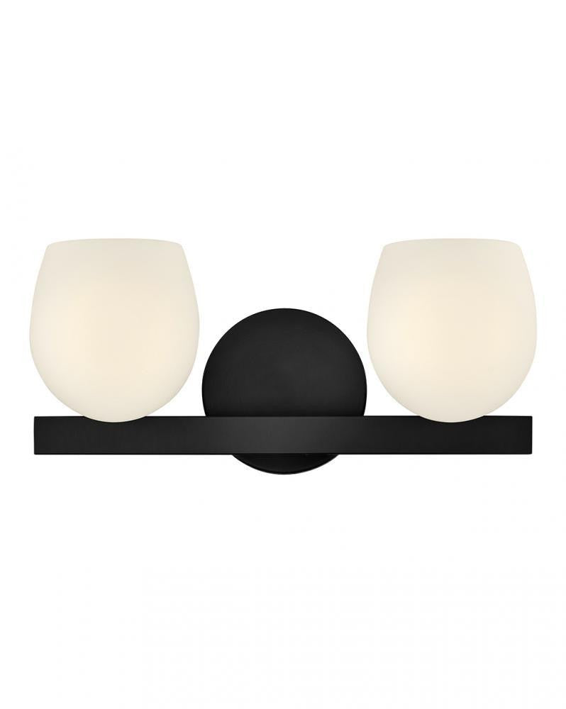 Hinkley Mae Small Two Light Vanity Black