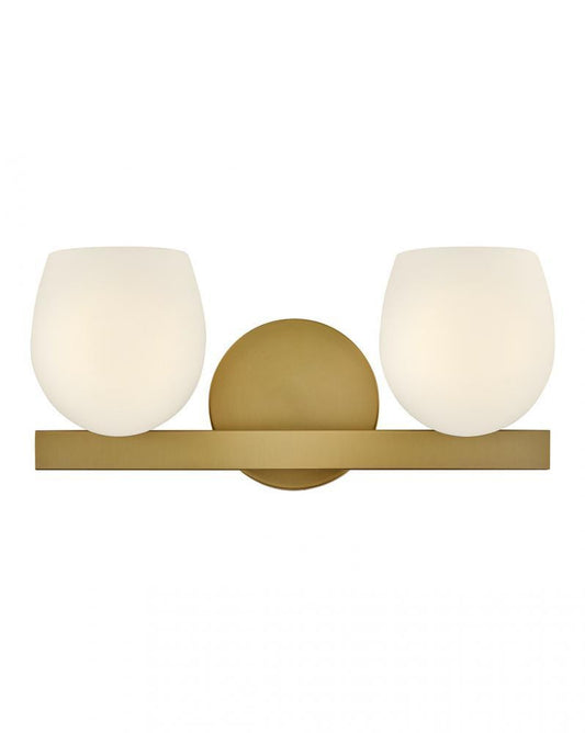 Hinkley Mae Small Two Light Vanity Lacquered Brass