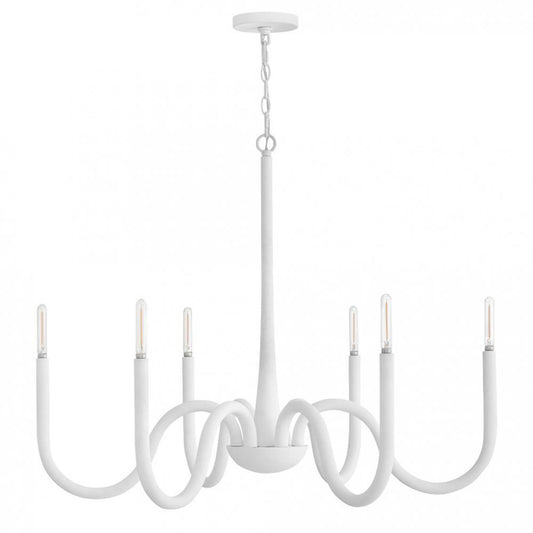 Hinkley Maris Large Chandelier Textured Plaster
