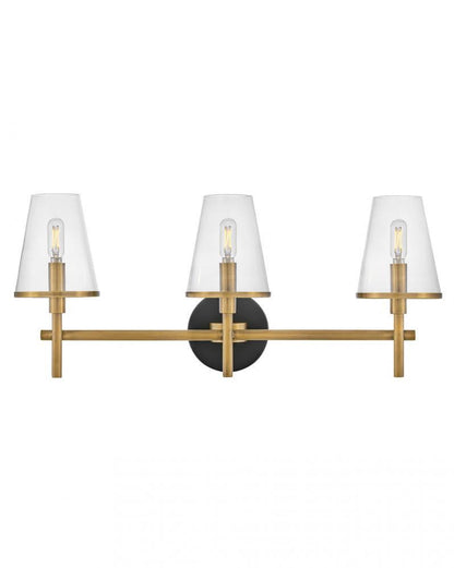 Hinkley Marten Medium Three Light Vanity Heritage Brass