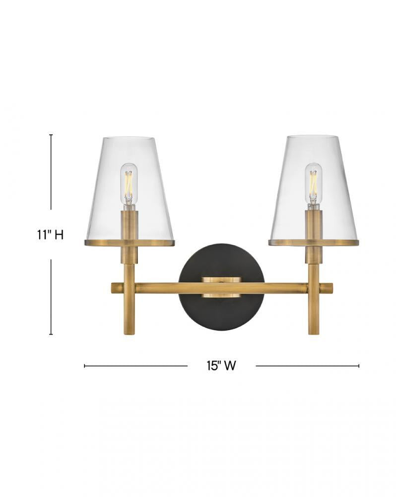 Hinkley Marten Small Two Light Vanity