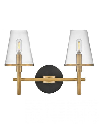 Hinkley Marten Small Two Light Vanity Heritage Brass
