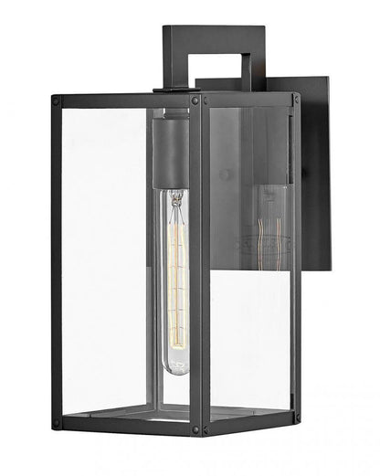 Hinkley Max LED Outdoor Wall Lantern Aluminum, Black