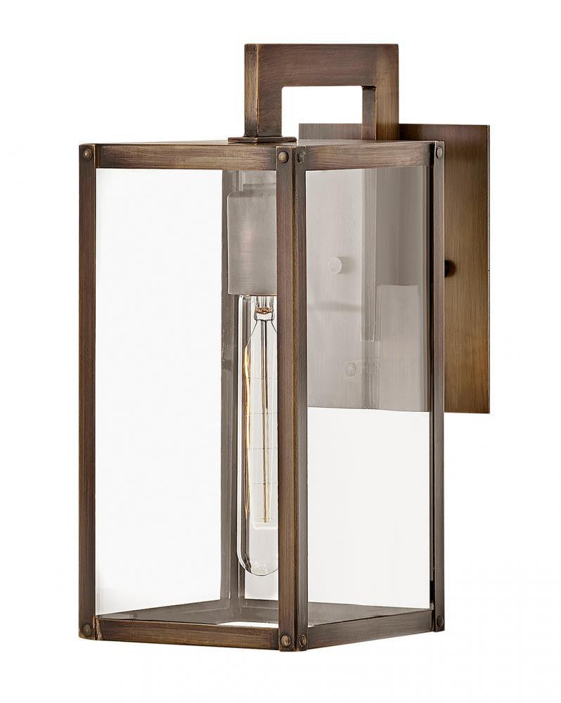 Hinkley Max LED Outdoor Wall Lantern Aluminum, Burnished Bronze