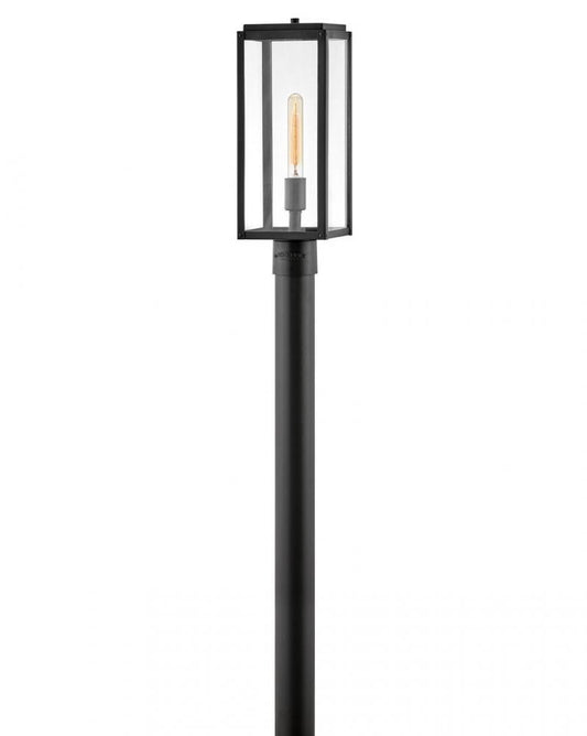 Hinkley Max LED Pier Mount Light Aluminum, Black