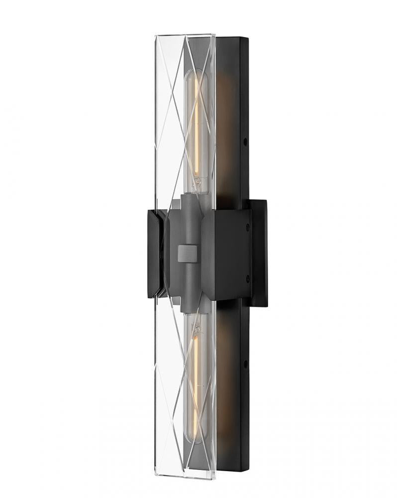 Hinkley Monte Large Two Light Sconce Black Oxide