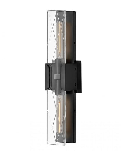 Hinkley Monte Large Two Light Sconce Black Oxide