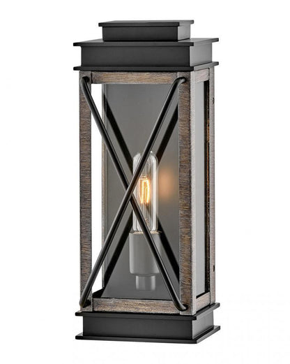 Hinkley Montecito Outdoor Wall Lantern Aluminum, Black