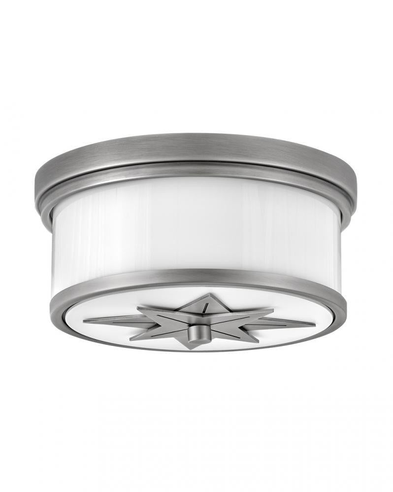 Hinkley Montrose Medium Flush Mount Nickel, Steel, Antique Nickel