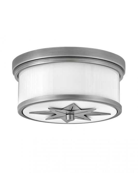 Hinkley Montrose Medium Flush Mount Nickel, Steel, Antique Nickel