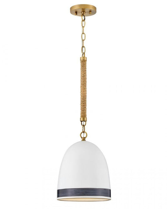Hinkley Nash Small Pendant Heritage Brass, Black