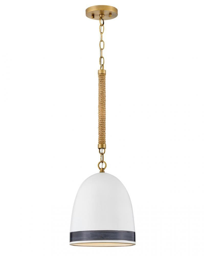 Hinkley Nash Small Pendant Heritage Brass with Black