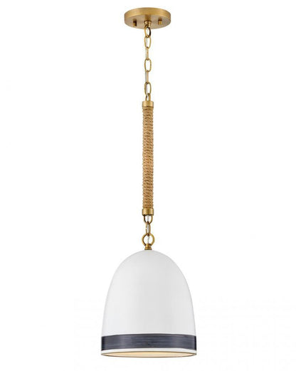 Hinkley Nash Small Pendant Heritage Brass with Black