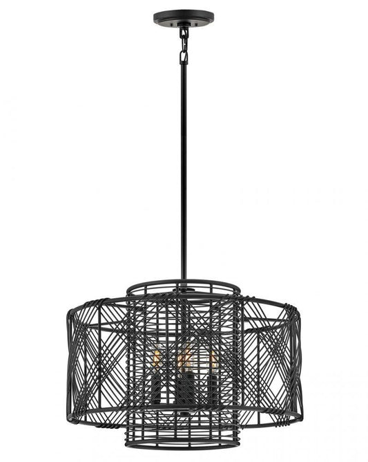 Hinkley Nikko Up Pendant Steel, Black