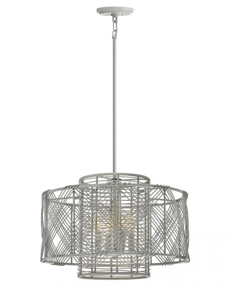 Hinkley Nikko Up Pendant Steel, Ashwood