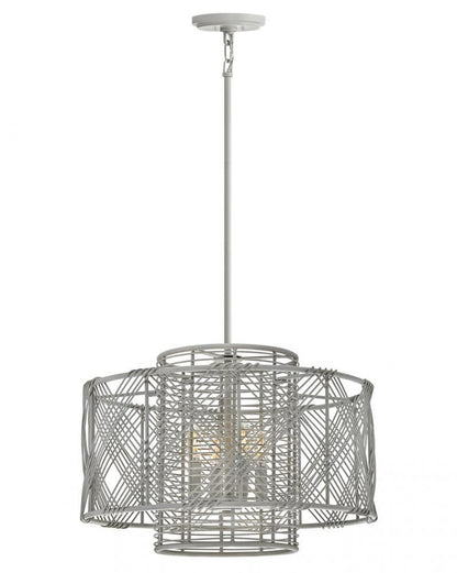 Hinkley Nikko Up Pendant Steel, Ashwood