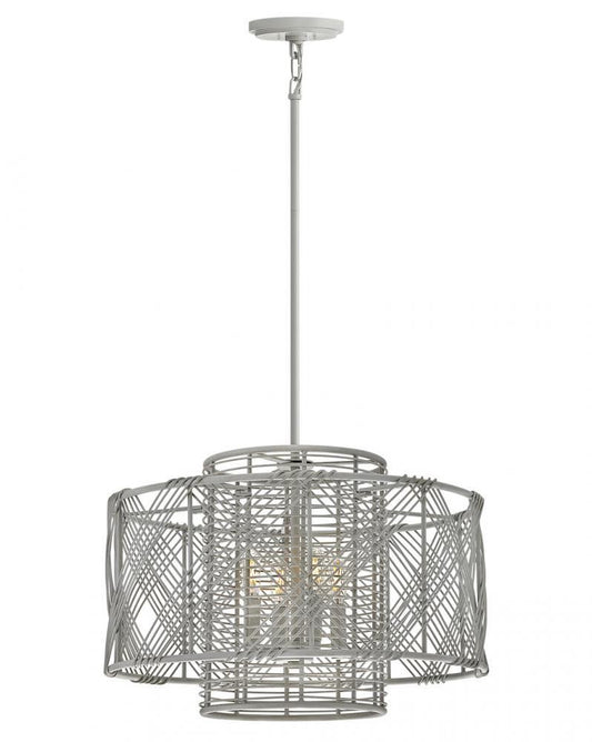 Hinkley Nikko Up Pendant Steel, Ashwood