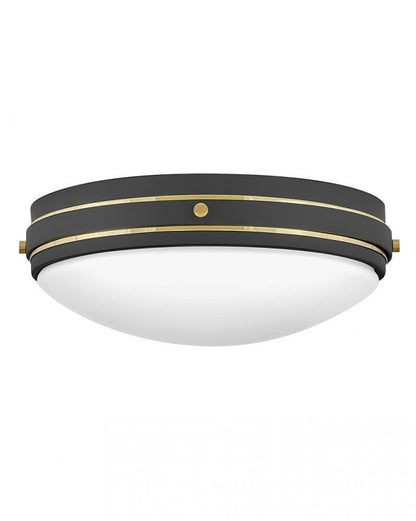 Hinkley Oliver Medium Flush Mount Dark Matte Gray