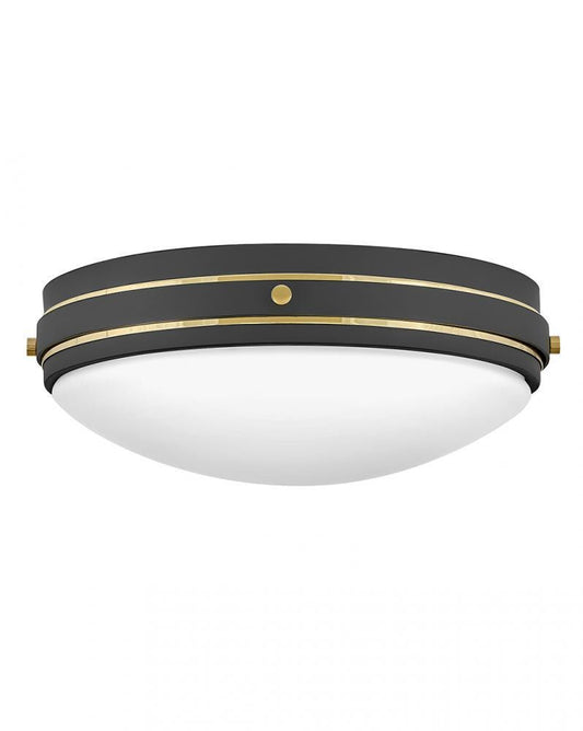 Hinkley Oliver Medium Flush Mount Dark Matte Gray