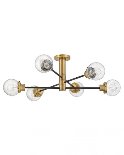 Hinkley Poppy Semi-Flush Mount Black, Steel
