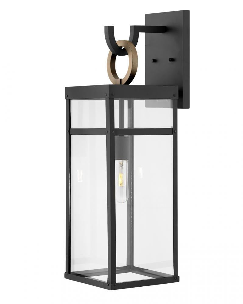 Hinkley Porter LED Outdoor Wall Lantern Aluminum, Bronze, Oil-Rubbed Bronze