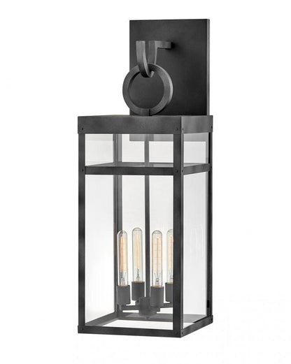 Hinkley Porter LED Outdoor Wall Lantern Aluminum, Bronze, Oil-Rubbed Bronze