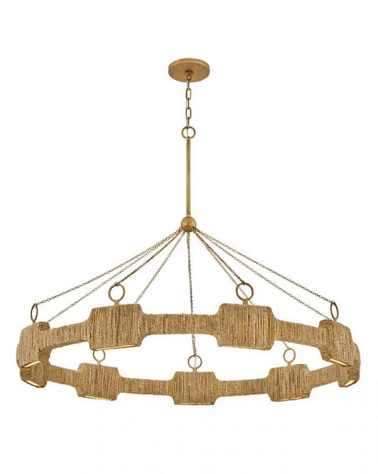 Hinkley Raffi Large LED Single Tier Chandelier Burnished Gold
