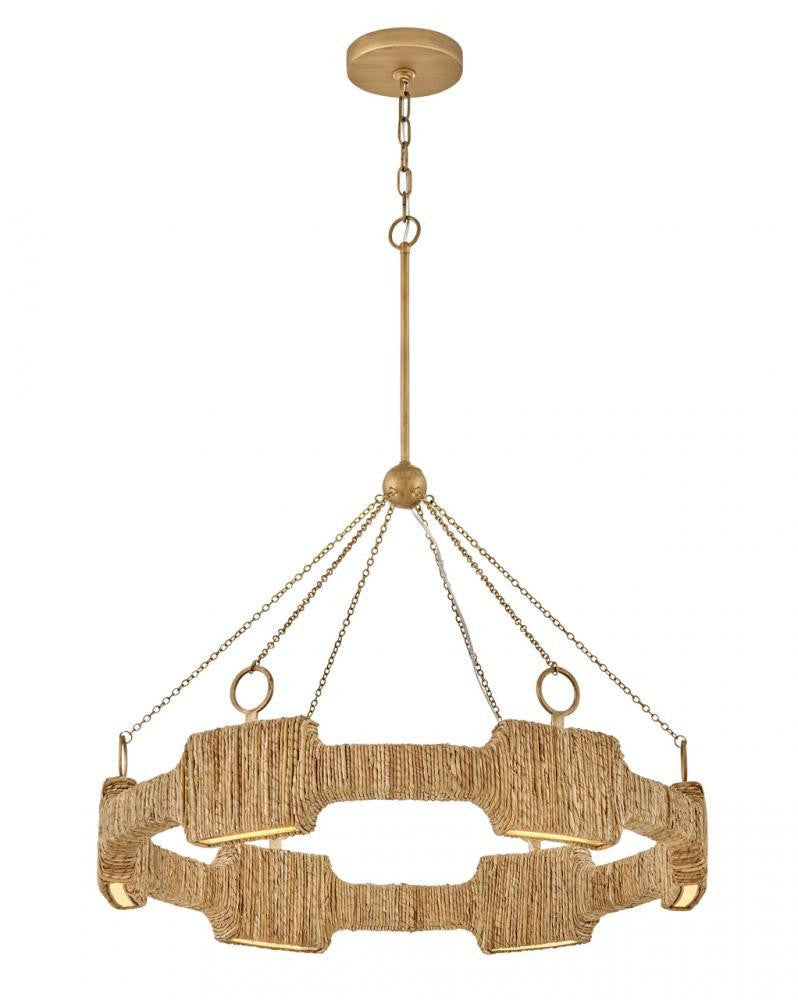 Hinkley Raffi Medium LED Single Tier Chandelier Burnished Gold