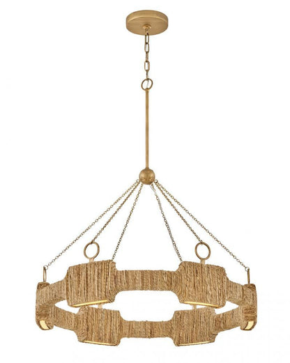 Hinkley Raffi Medium LED Single Tier Chandelier Burnished Gold