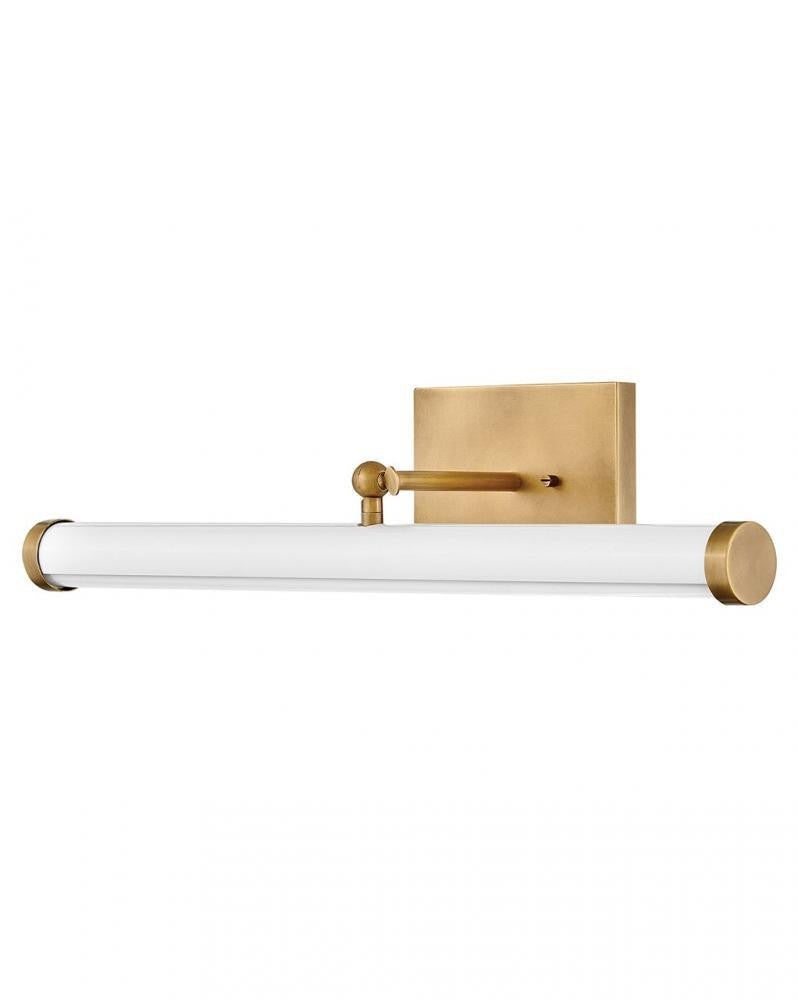 Hinkley Regis Medium Adjustable LED Accent Light Heritage Brass with Gloss White
